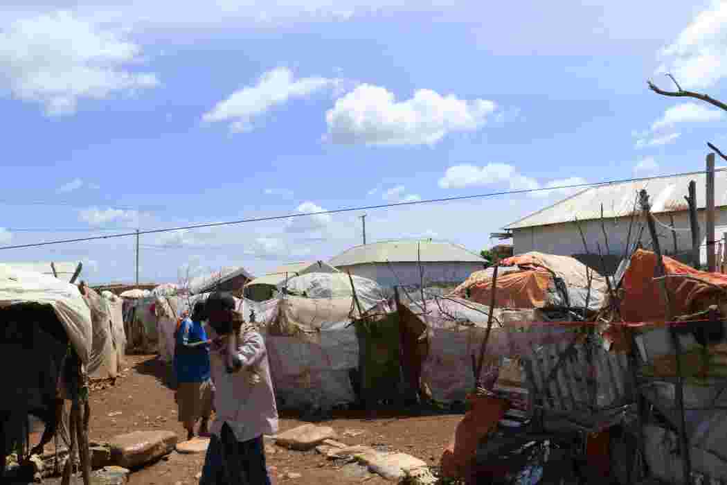 Photo of Darul Amiin camp in Baidoa. Photo: Nuurto Mohamed Hussein