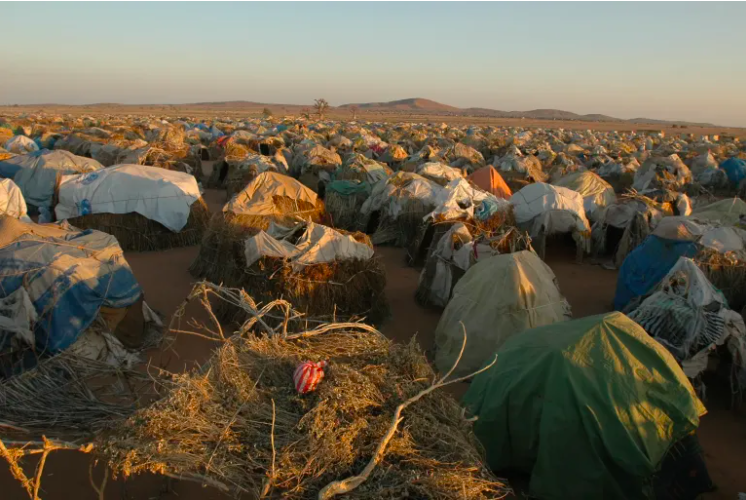 UNICEF/UNI17038/Noorani A view of Otash IDP camp on the outskirts of Nyala in South Darfur which has approximately 15,000 IDP population.