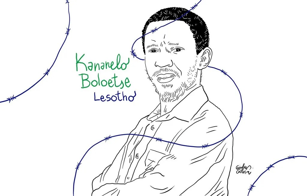 Kananelo Boloetse was abducted from his home in Katlehong, in the capital Maseru. Credit: channeldraw.org