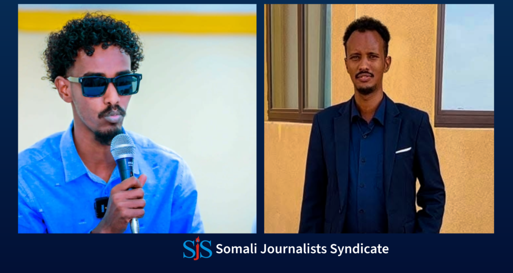 PHOTO: Maher Mohamud Ahmed in Qardho (left) Hassan Ahmed Abdale, known as Hassan Baashe in Garowe (right). PHOTO/Courtesy/ Baraarug and Dunida Online/ SJS.