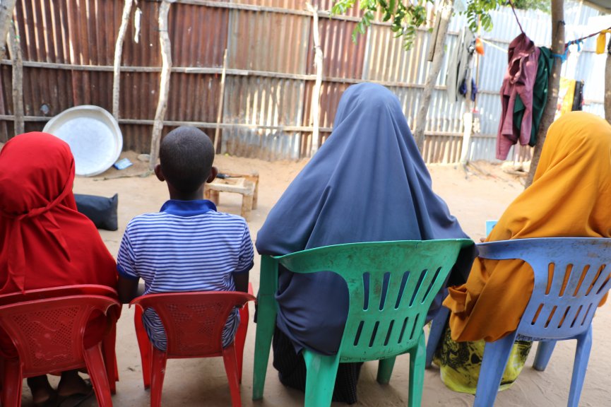 Family of slain Somali journalist, Hassan Osman Abdi photographed during an interview in Mogadishu, Somalia on 21 June, 2020. (Photo by Hinda Dahir).