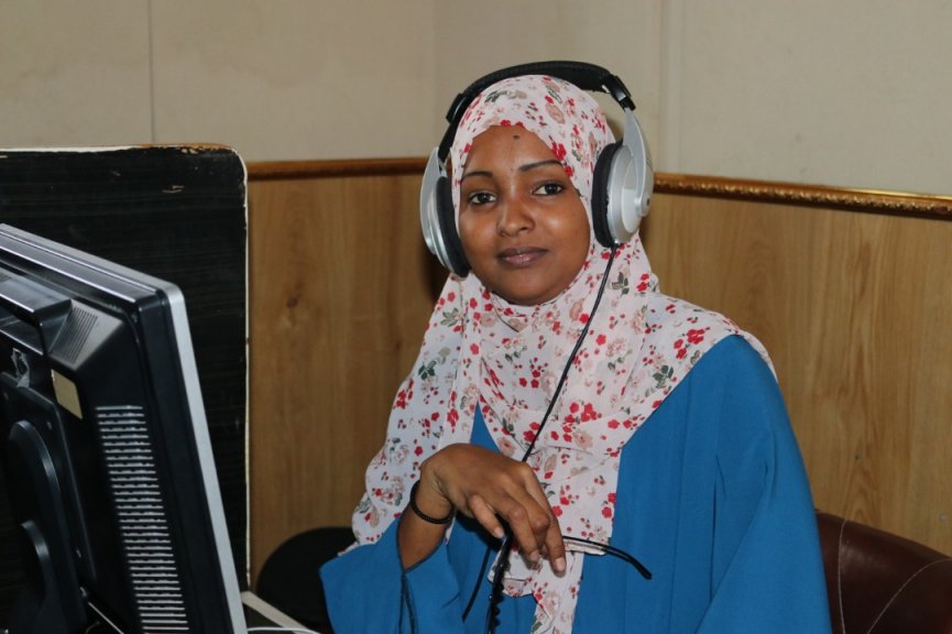 Sadia Nour Eid, a 28-year-old female radio Himilo producer.